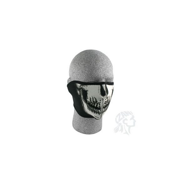 Zan Headgear Skull Face-Glow in the Dark neoprém félmaszk