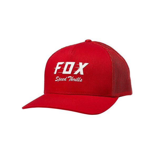 Fox speed thrills trucker sapka, piros-fehér