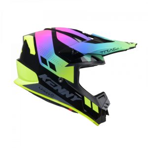 Kenny racing track graphic neon bukósisak