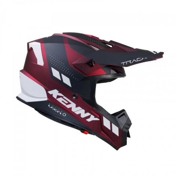 Kenny racing track graphic candy red bukósisak