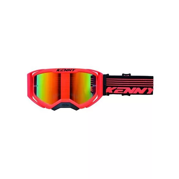 KENNY RACING SZEMÜVEG PRFORMANCE EVO2 PIROS, ARANY TÜKRŐS 