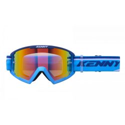Kenny racing track blue szemüveg, piros tükrös lencsével