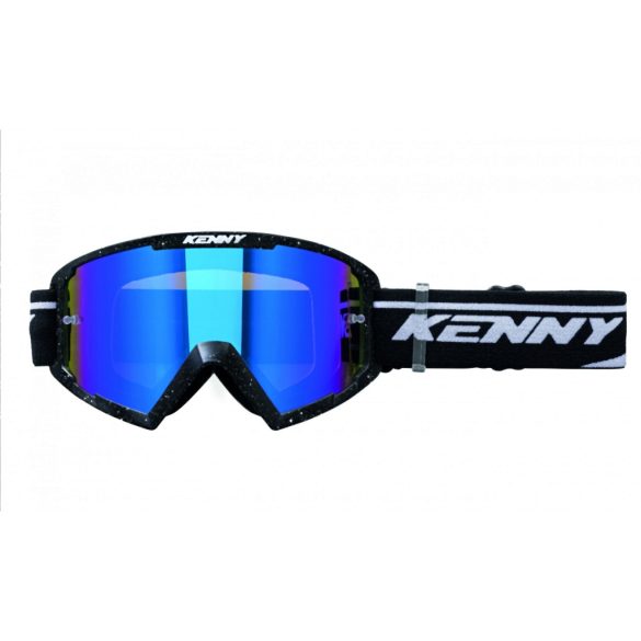 Kenny racing track szemüveg, kék tükrös lencsével