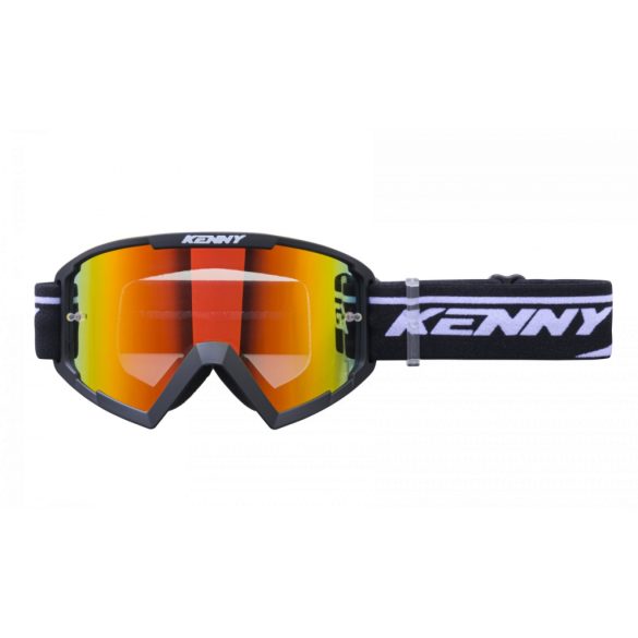 Kenny racing track szemüveg, piros tükrös lencsével