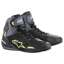   ALPINESTARS FASTER-3 DRYSTAR CIPŐ BLACK/GRAY/HI-VIS  47,5-ES MÉRET