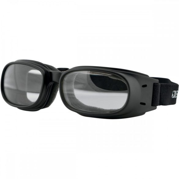 Bobster Piston Adventure Black szemüveg, víztiszta színű lencsével