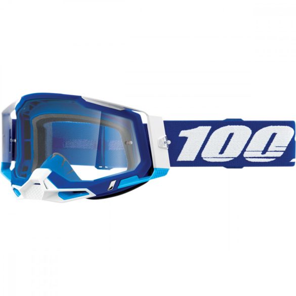 100% Racecraft 2Blue  szemüveg víztiszta  lencsével 