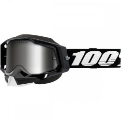   100% Racecraft 2 snow szemüveg tükrős lencsével  fekete szinben