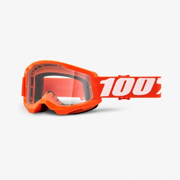 100% Strata 2 narancs szemüveg víztiszta lencsével 