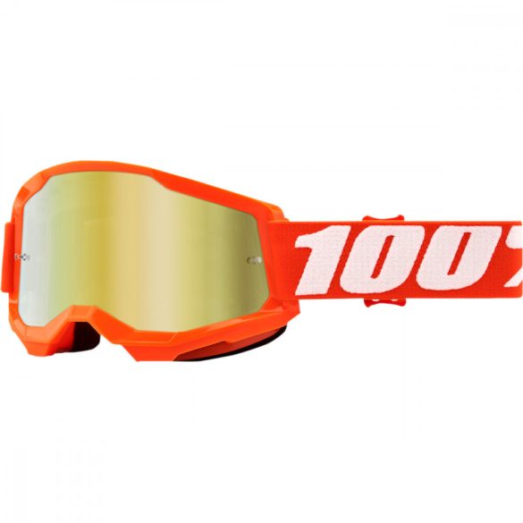 100% Strata 2 narancs szemüveg tükrös lencsével 