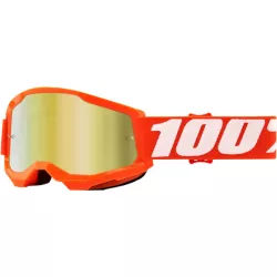   100% Strata 2 Junior (Orange - Mirror Gold Lens) gyerek motoros szemüveg