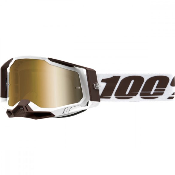 100% Racecraft 2 Snowbird  szemüveg arany tükrös lencsével 