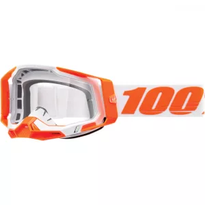 100% Racecraft 2 Orange  szemüveg víztiszta lencsével 