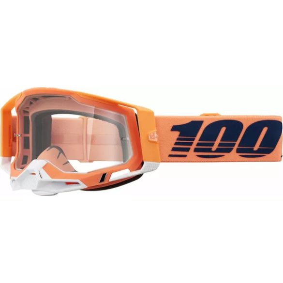 100% Racecraft2 Coral szemüveg viztiszta lencsével