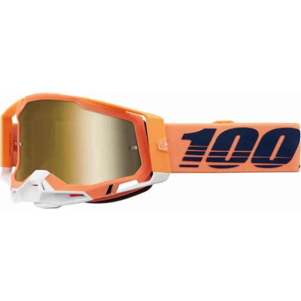 100% Racecraft2 Coral szemüveg ezüst tükrős lencsével