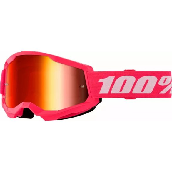 100% STRATA2 SZEMÜVEG PINK,  PIROS TÜKRŐS LENCSÉVEL