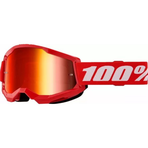 100% STRATA2 SZEMÜVEG PIROS,  PIROS TÜKRŐS LENCSÉVEL