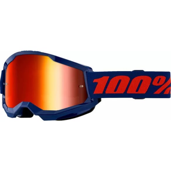 100% STRATA2 SZEMÜVEG NAVY,  ARANY TÜKRŐS LENCSÉVEL
