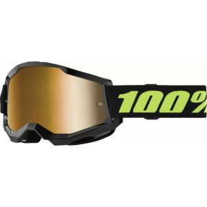 100% STRATA2 SZEMÜVEG SOLAR ECLIPSE,  ARANY TÜKRŐS LENCSÉVEL