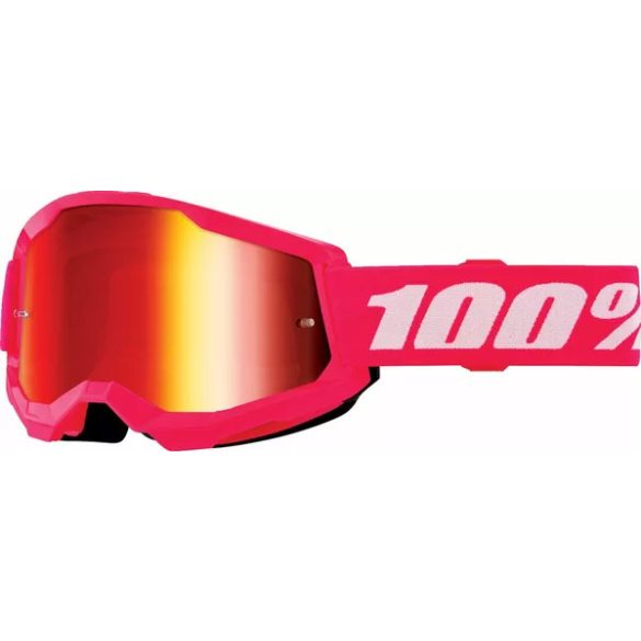 100% Strata 2 pink gyerek szemüveg piros tükrös lencsével 