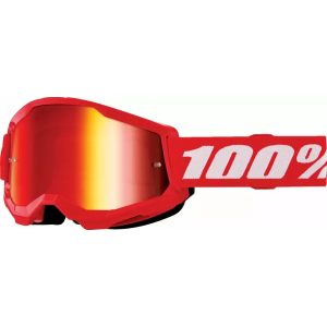 100% Strata 2 piros gyerek szemüveg arany tükrös lencsével 