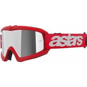 ALPINESTARS GYEREK SZEMÜVEG VISION BLAZE EZÜST TÜKRŐS LENCSÉVEL