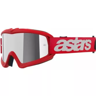   ALPINESTARS GYEREK SZEMÜVEG VISION BLAZE EZÜST TÜKRŐS LENCSÉVEL