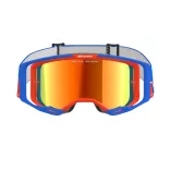 ALPINESTARS VISION 8 WORDMARK  SZEMÜVEG ROLL-OFF KÉK-PIROS, PIROS TÜKRŐS LENCSÉVEL