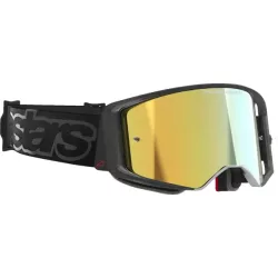   Alpinestars Supertech Vision Vista Goggle FEKETE (Arany tükrös) lencsével