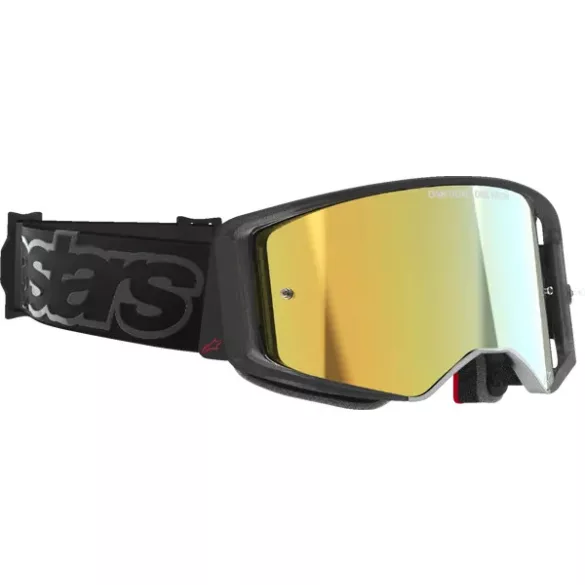Alpinestars Supertech Vision Vista Goggle FEKETE (Arany tükrös) lencsével