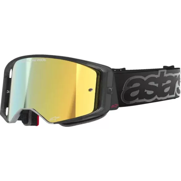 Alpinestars Supertech Vision Vista Goggle FEKETE (Arany tükrös) lencsével