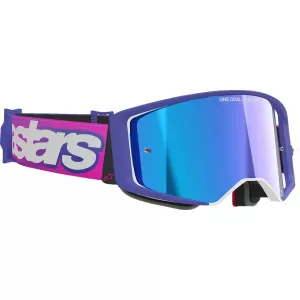 Alpinestars Supertech Vision Vista – Pink-Purple szemüveg / Blue Mirror lencsével