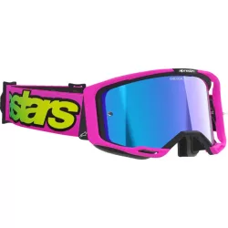   Alpinestars Vision 8 Vista Sárga/Rózsaszín szemüveg Kék tükrös lencsével