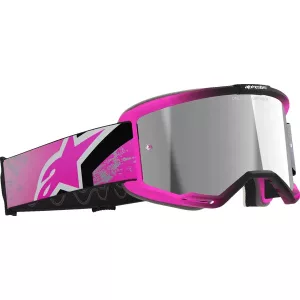 Alpinestars Vision 5 Lahnd pink szemüveg Ezüst tükrös lencsével