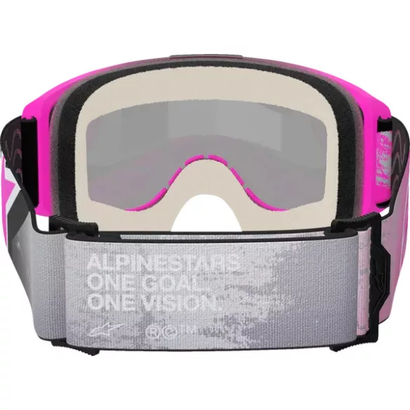 Alpinestars Vision 5 Lahnd pink szemüveg Ezüst tükrös lencsével