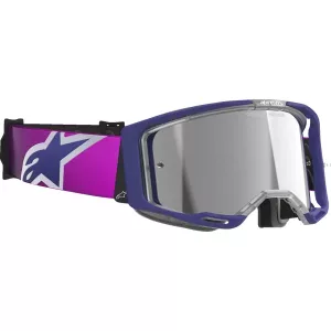 Alpinestars Vision 8 Corp Lila/Szürke szemüveg Ezüst tükrös lencsével