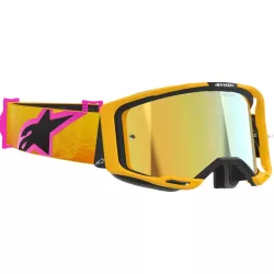   Alpinestars Vision 8 Corp narancs szemüveg Arany tükrös lencsével