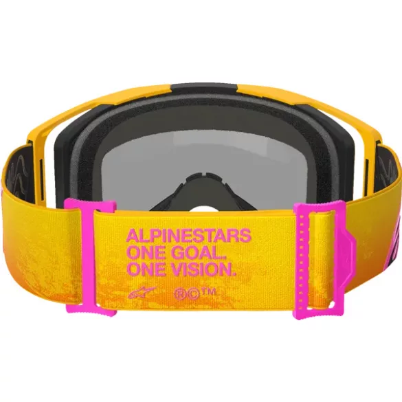 Alpinestars Vision 8 Corp narancs szemüveg Arany tükrös lencsével