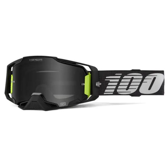 00% Armega HiPER® Szemüveg Fekete Füstszínű tükrös lencsével