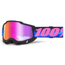 100% Accuri 2 Szemüveg –Fekete/Piros tükrös lencsével