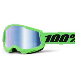   100% Strata 2 Motoros Szemüveg –Zöld,kék tükrös lencsével