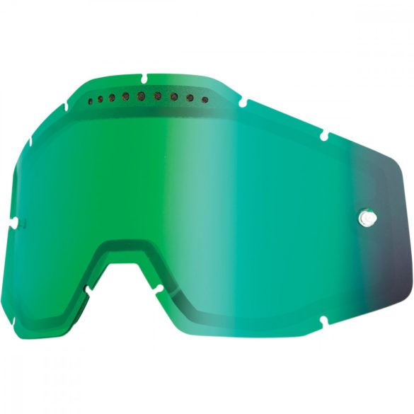 100% VENTED Accuri/Racecraft/Strata Dual zöld tükrős szemüveg lencse