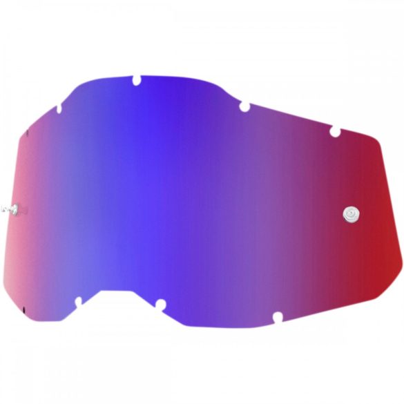 100% Accuri 2/Racecraft 2/Strata 2 kék-piros tükrös szemüveg lencse