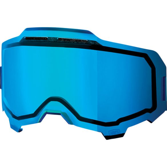 100% Armega dual enduro "ULTRA HD" kék tükrös szemüveg lencse