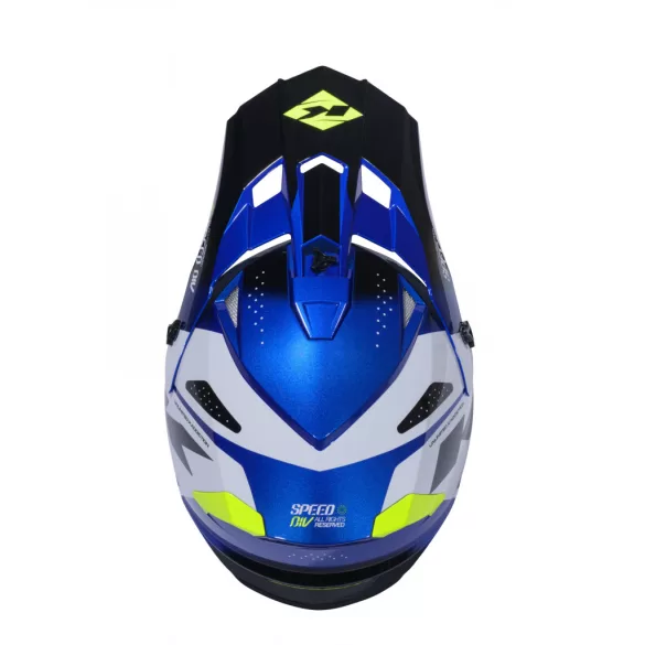 KENNY RACING TRACK SPEED NEON KÉK BUKÓSISAK