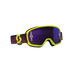   Scott Works Buzz MX cross szemüveg, gyerek,  fluo sárga, tükrős