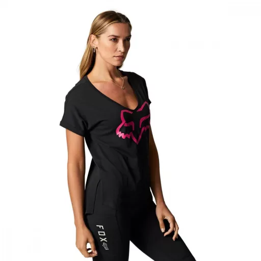 Fox girl boundary top , fekete - pink