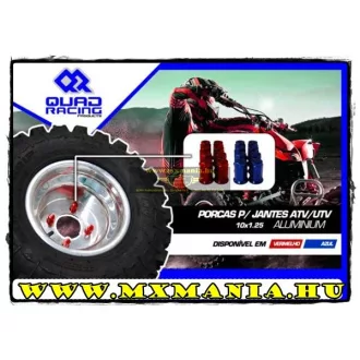 Quad racing atv kerékanya, 2 színben, 8db