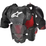 Alpinestars A-10 V2 páncél, Fekete-Piros színben