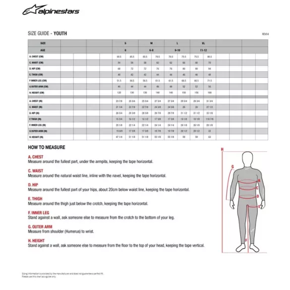 Alpinestars Gyerek Bionic Action V2 Protektoring